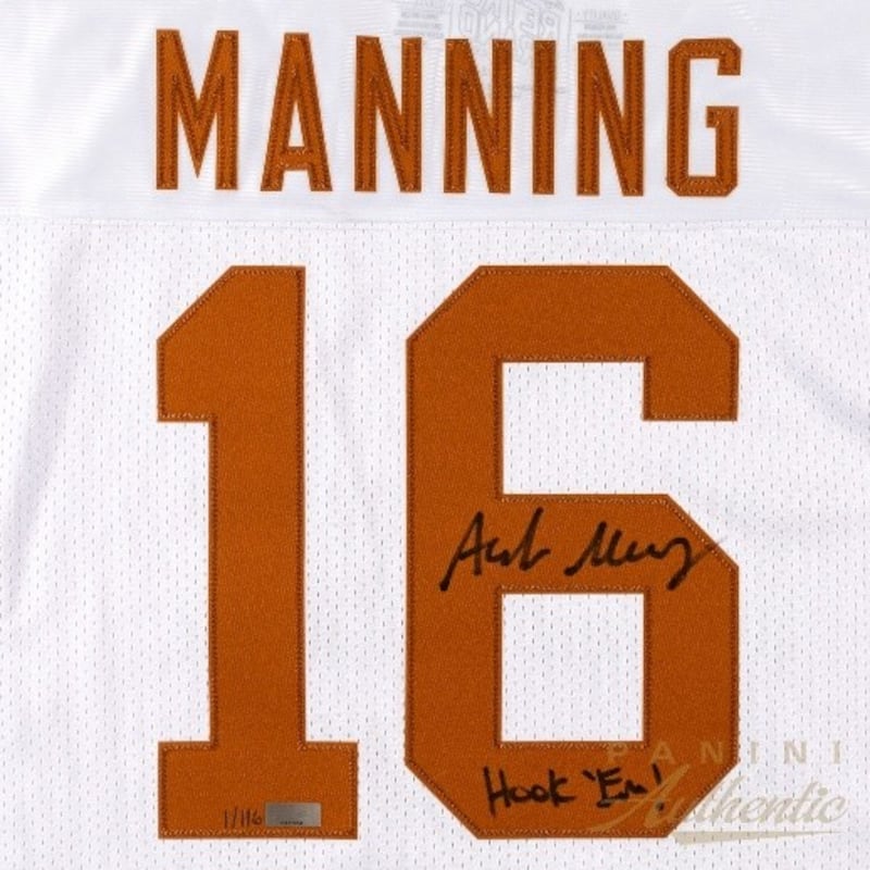 Arch Manning Panini America autographed memorabilia