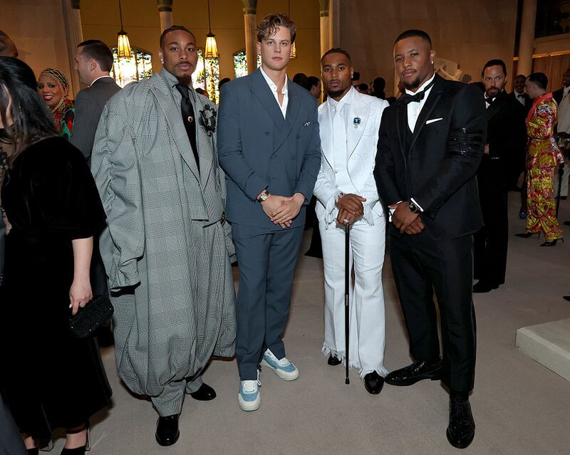 Justin Jefferson, Joe Burrow, Jonathan Owens and Saquon Barkley